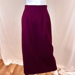 Saville for Nordstrom burgundy midi skirt